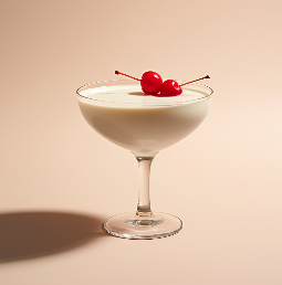 Maraschino Cherry Eggnog Martini